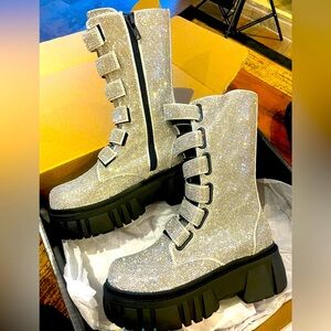 Brand new never worn still in box Dollskill bling sparkly boots.